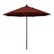 California Umbrella 9' Black Aluminum Market Patio Umbrella, Sunbrella Henna 194061335208 - alternate 1